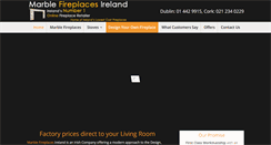 Desktop Screenshot of marblefireplacesireland.ie