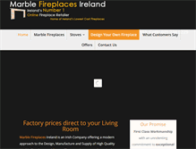 Tablet Screenshot of marblefireplacesireland.ie